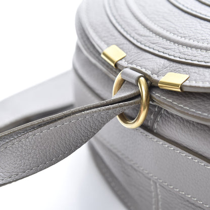 Chloe Calfskin Medium Marcie Round Crossbody Bag Cashmere Grey 18 of 18