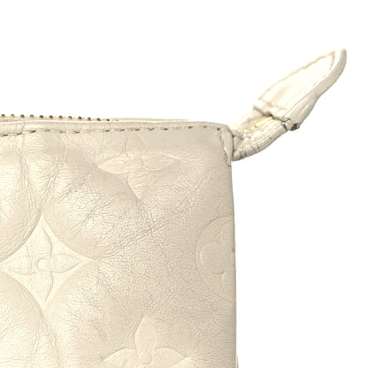 Louis Vuitton Lambskin Embossed Monogram Coussin PM Beige Cream 12 of 17