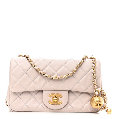 Chanel Lambskin Quilted Mini Rectangular Pearl Crush Flap Light Purple 1 of 9
