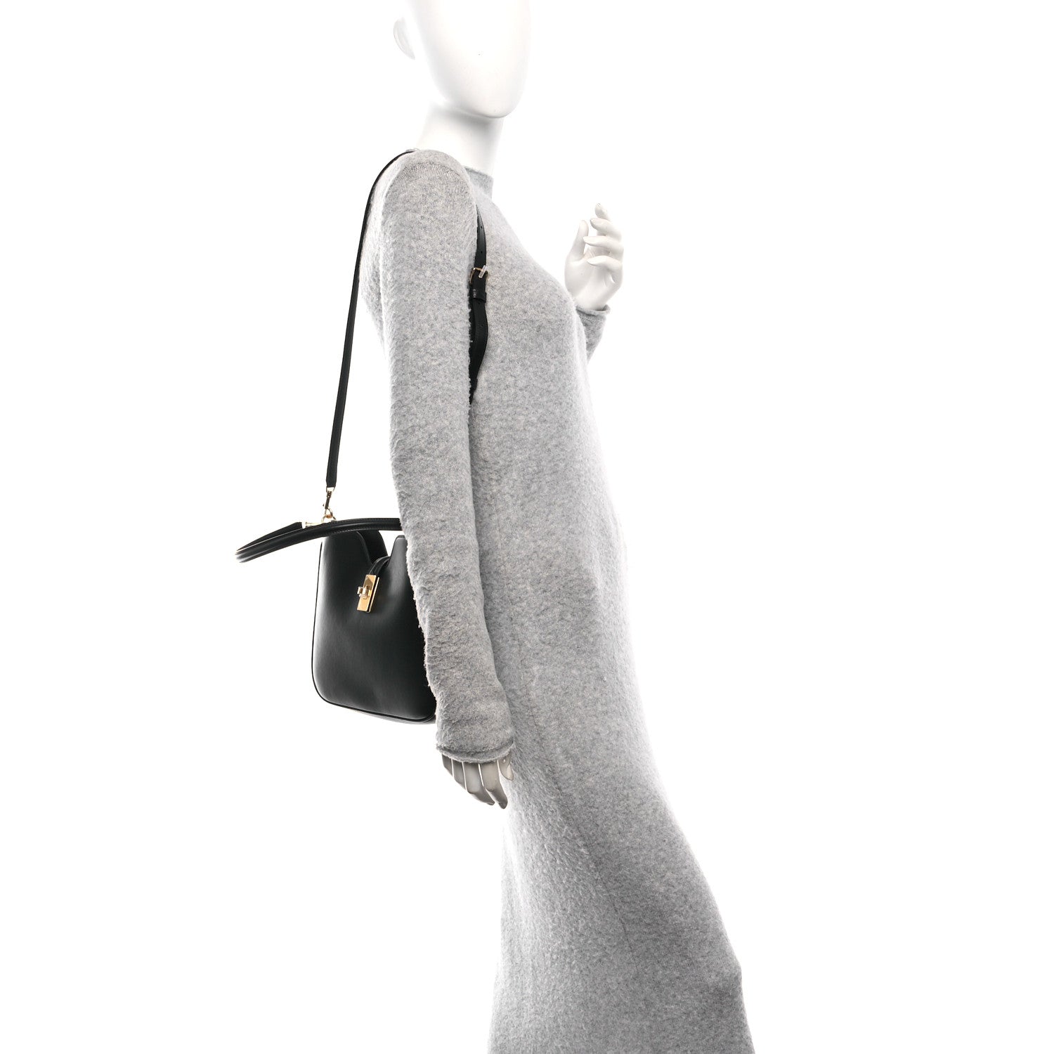 Celine Smooth Calfskin Small Camille 16 Soft Bag Black 2 of 10