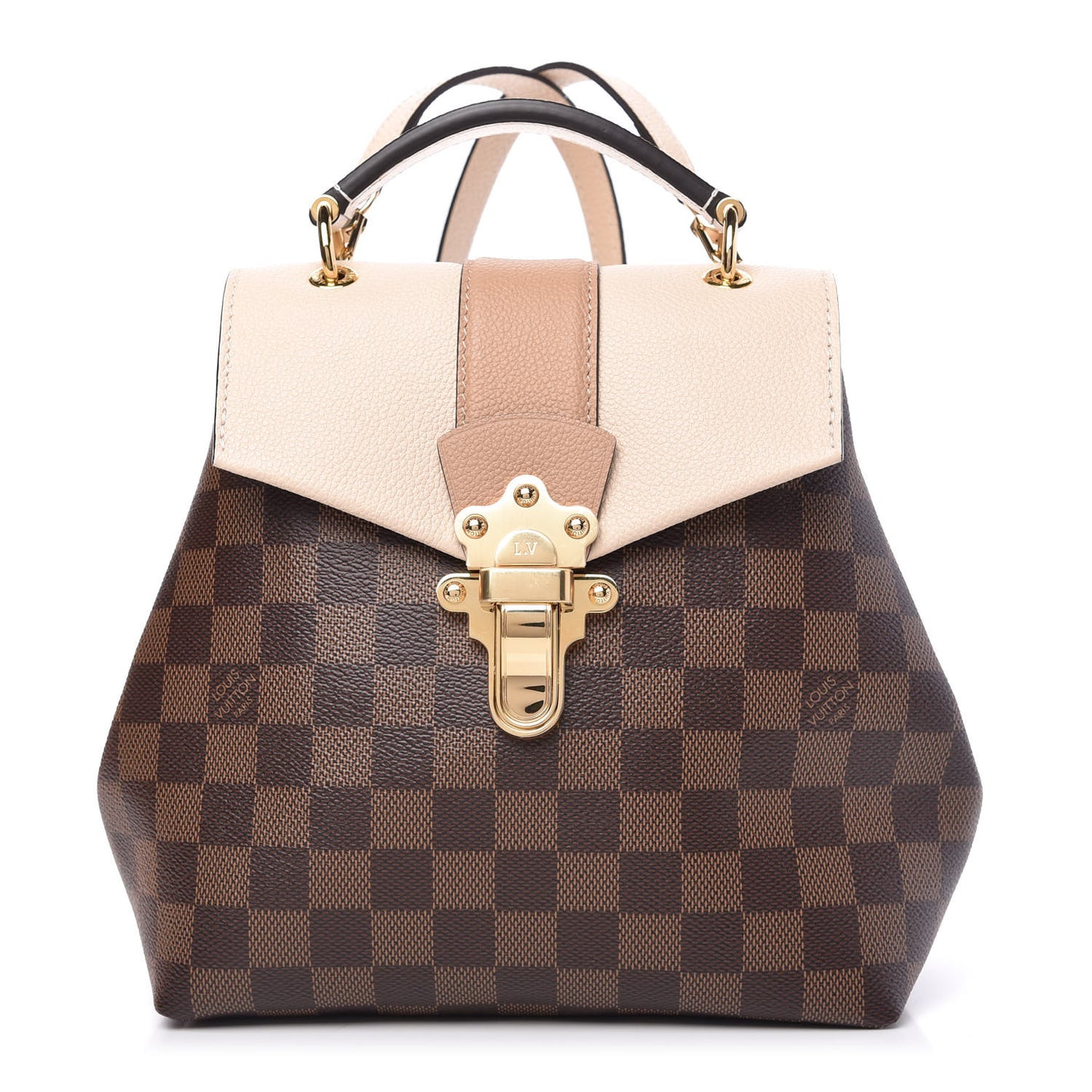 Damier Ebene Clapton Backpack Creme