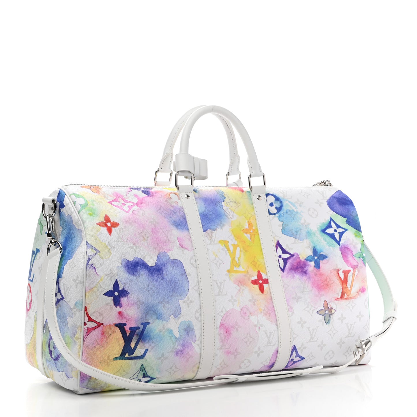 Monogram Watercolor Keepall Bandouliere 50 Multicolor