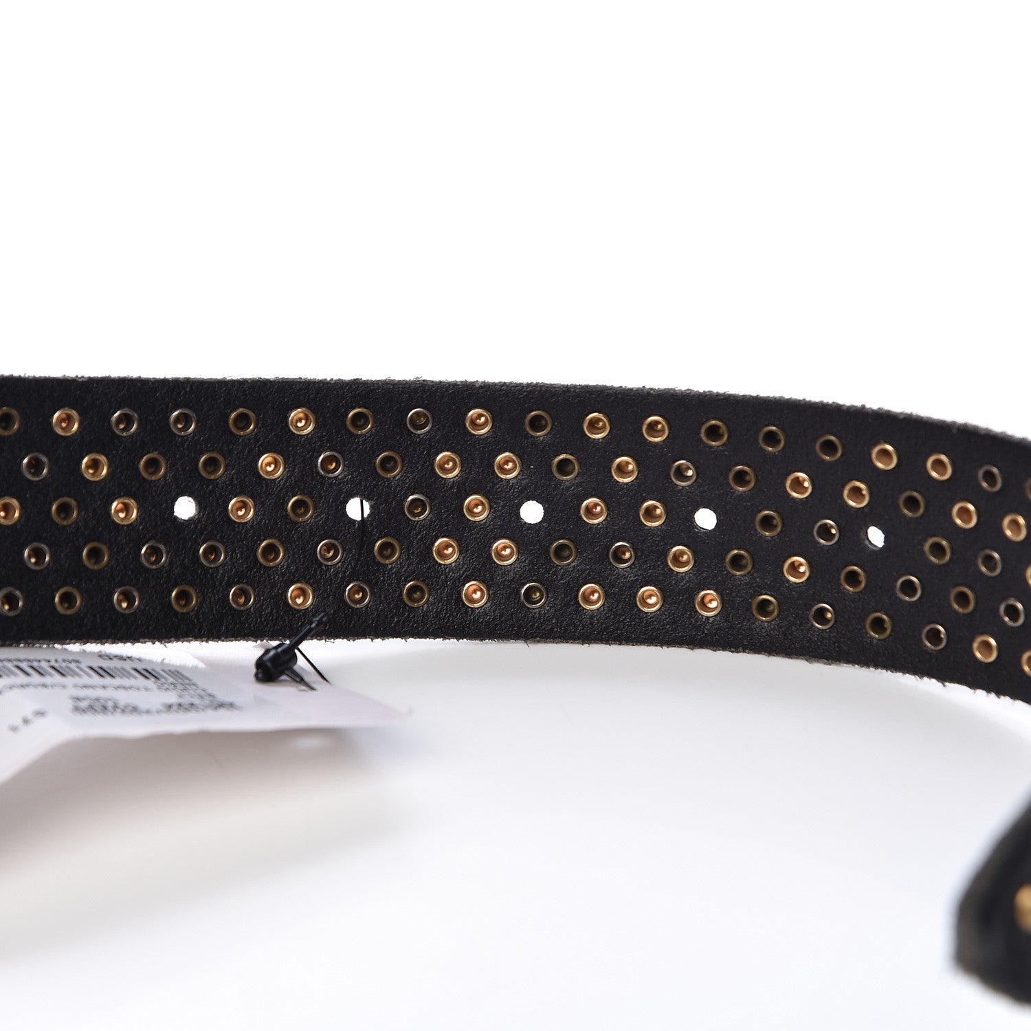 Gucci Calfskin Studded Feline Belt 105 42 Black 6 of 7