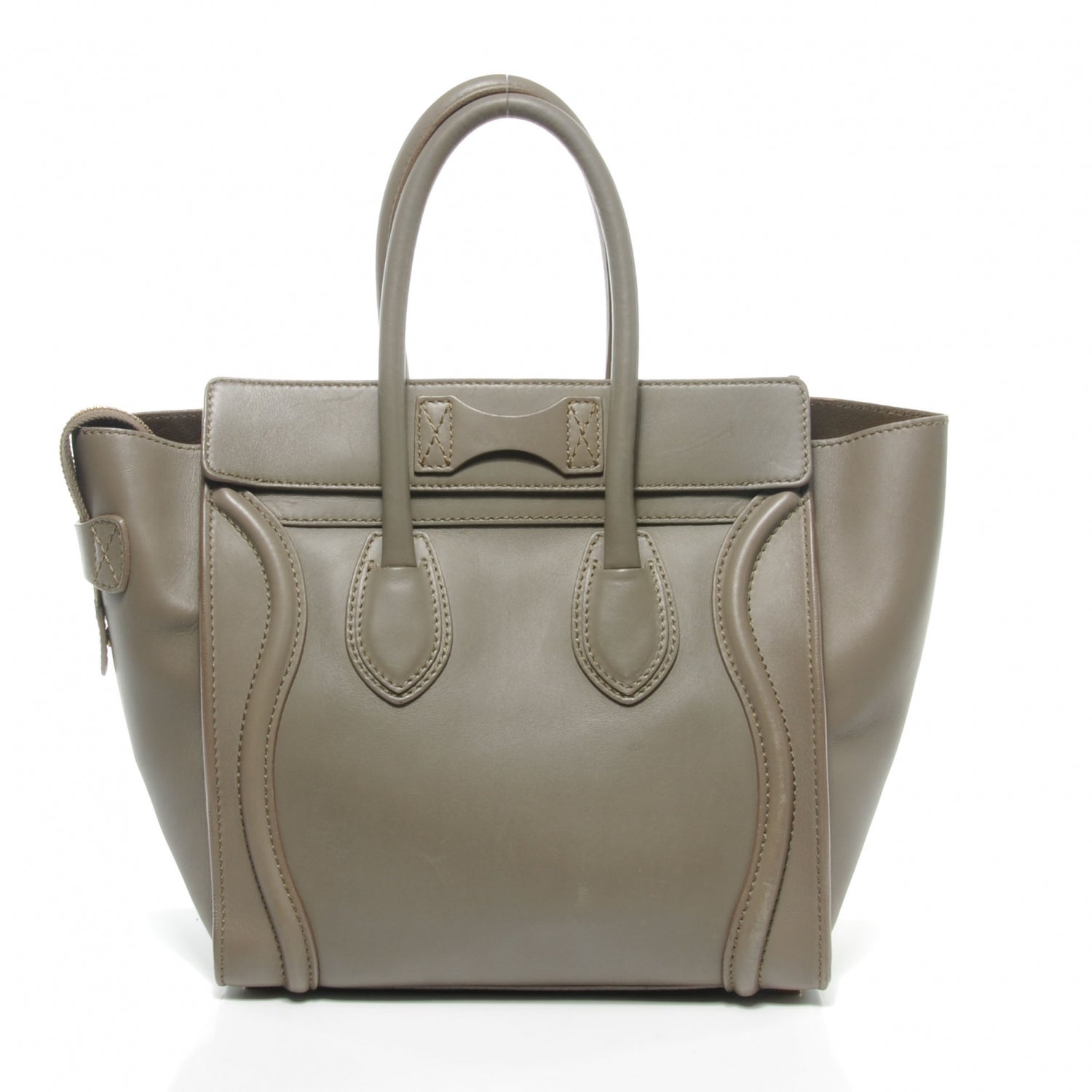 Celine Smooth Calfskin Micro Luggage Camel 8 of 9