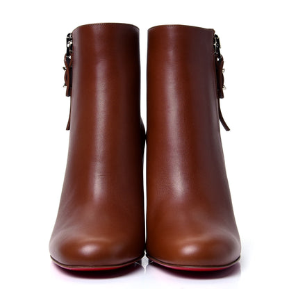 Christian Louboutin Calfskin Ziptotal 85 Ankle Boots 38.5 Cuoio 2 of 10