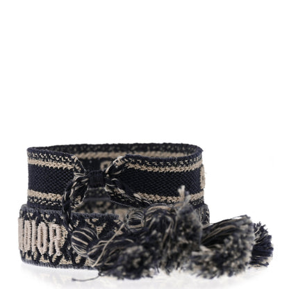 Christian Dior Woven Cotton J'Adior Friendship Bracelet Set Navy 3 of 6
