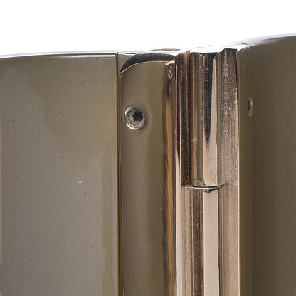 Chanel Resin CC Cuff Gold Pearly White 7 of 8