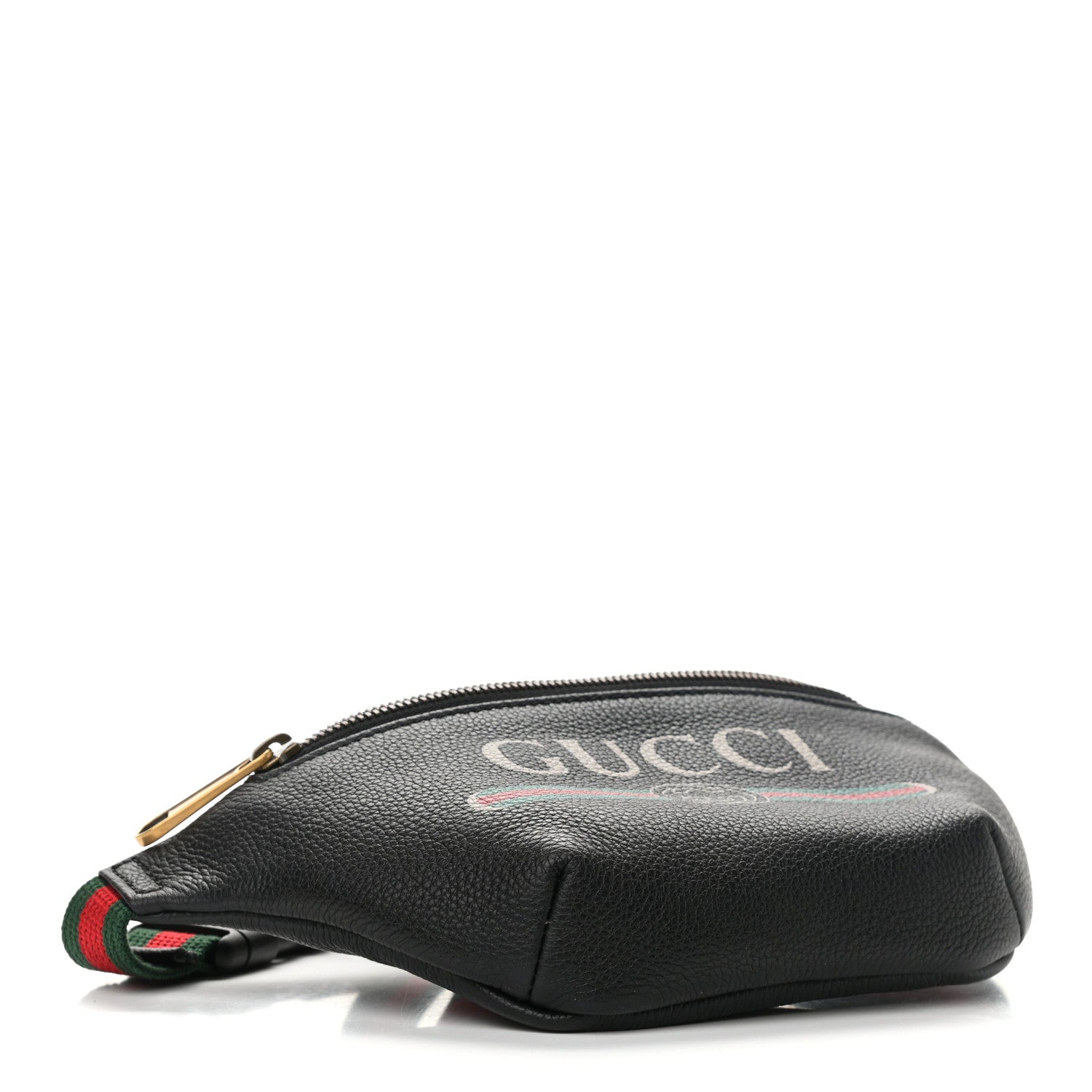 Gucci Grained Calfskin Small Logo Belt Bag Black 4 of 10