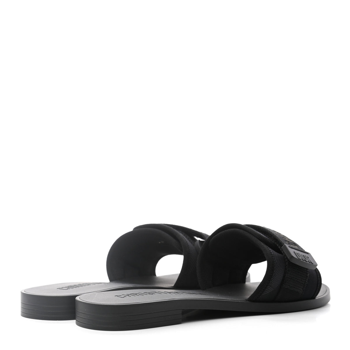 Technical Stretch Fabric Camouflage Dio(r)evolution Slide Sandals 38 Black Military