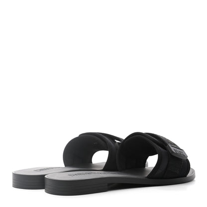 Christian Dior Technical Stretch Fabric Camouflage Dio(r)evolution Slide Sandals 38 Black Military 4 of 8