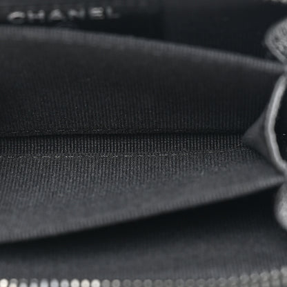 Chanel Lambskin Quilted Zip Coin Purse So Black 6 of 10