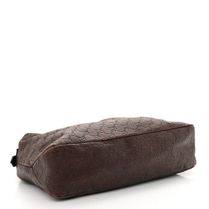 Gucci Guccissima Medium Horsebit Chain Hobo Dark Brown 4 of 14