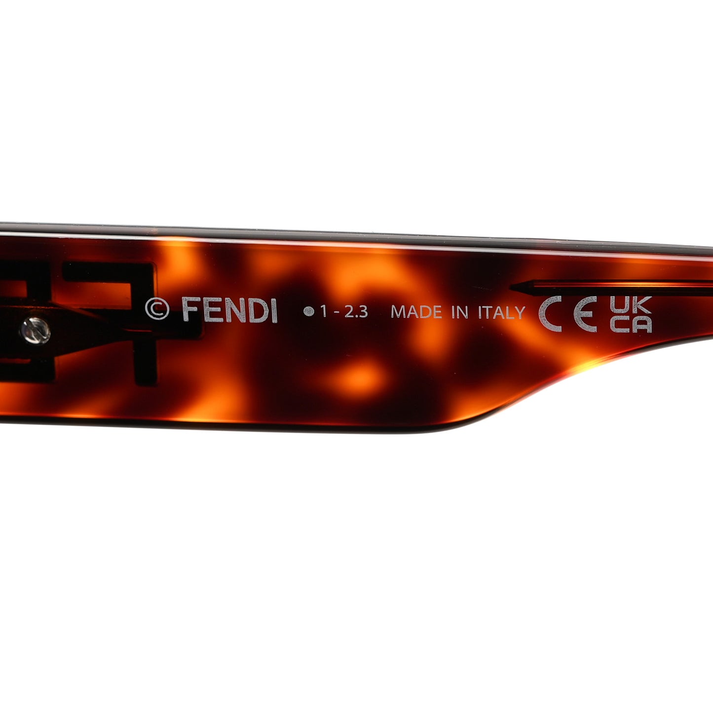 Acetate Fendigraphy Square Sunglasses FE40078I Tortoise Shell