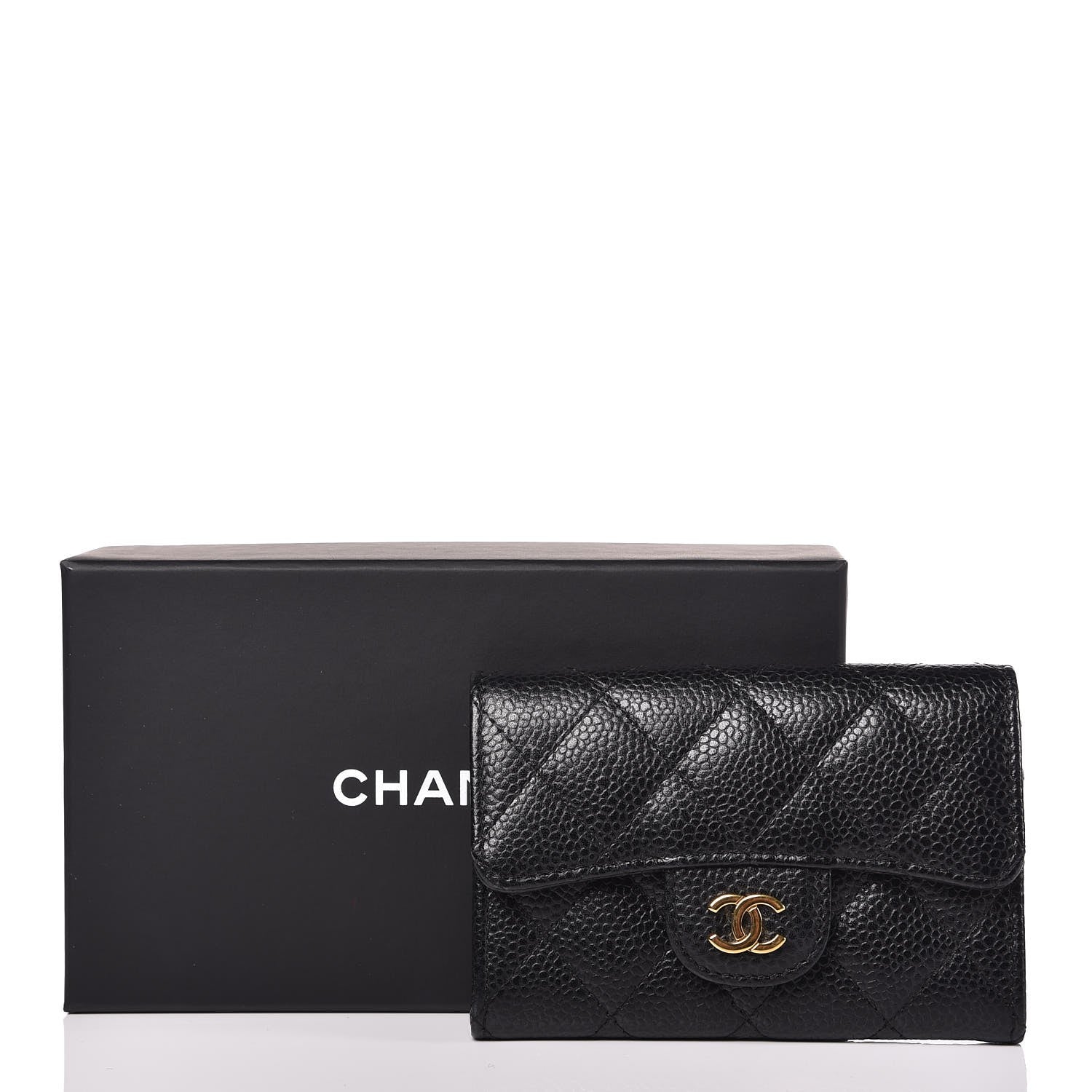 Chanel Caviar Quilted Flap Card Holder Black 9 of 9