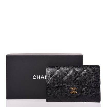 Chanel Caviar Quilted Flap Card Holder Black 9 of 9