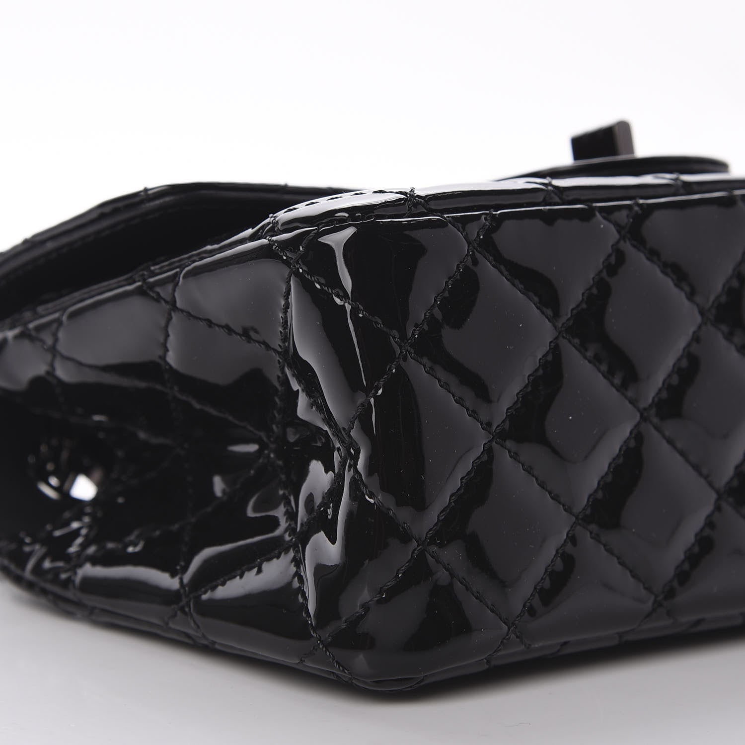 Chanel Patent Calfskin Quilted 2.55 Reissue Mini Flap So Black 6 of 11