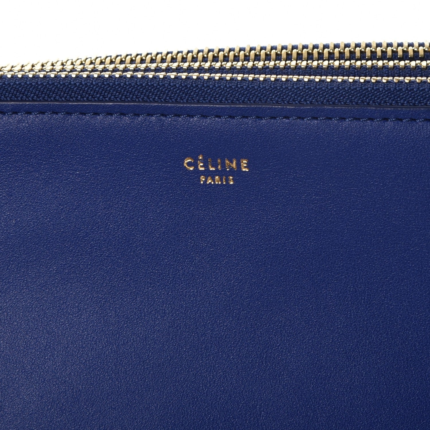 Celine Lambskin Large Trio Crossbody Bag Indigo 8 of 11