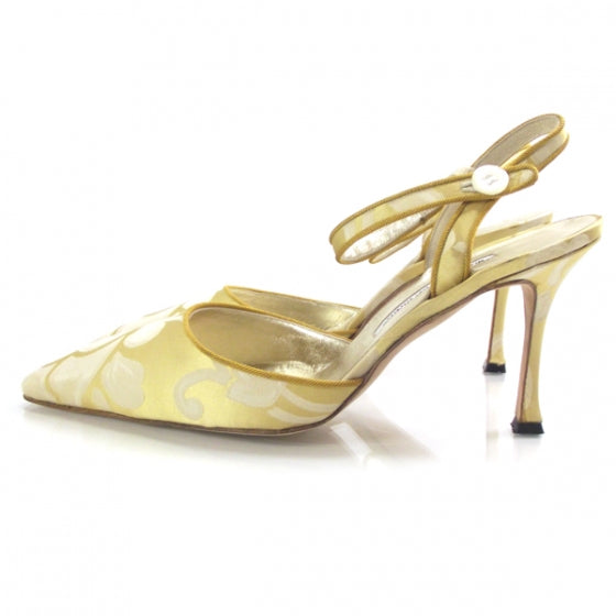 FASHIONPHILE MANOLOBLAHNIKSatinFloralPumps39.5 2 of 7