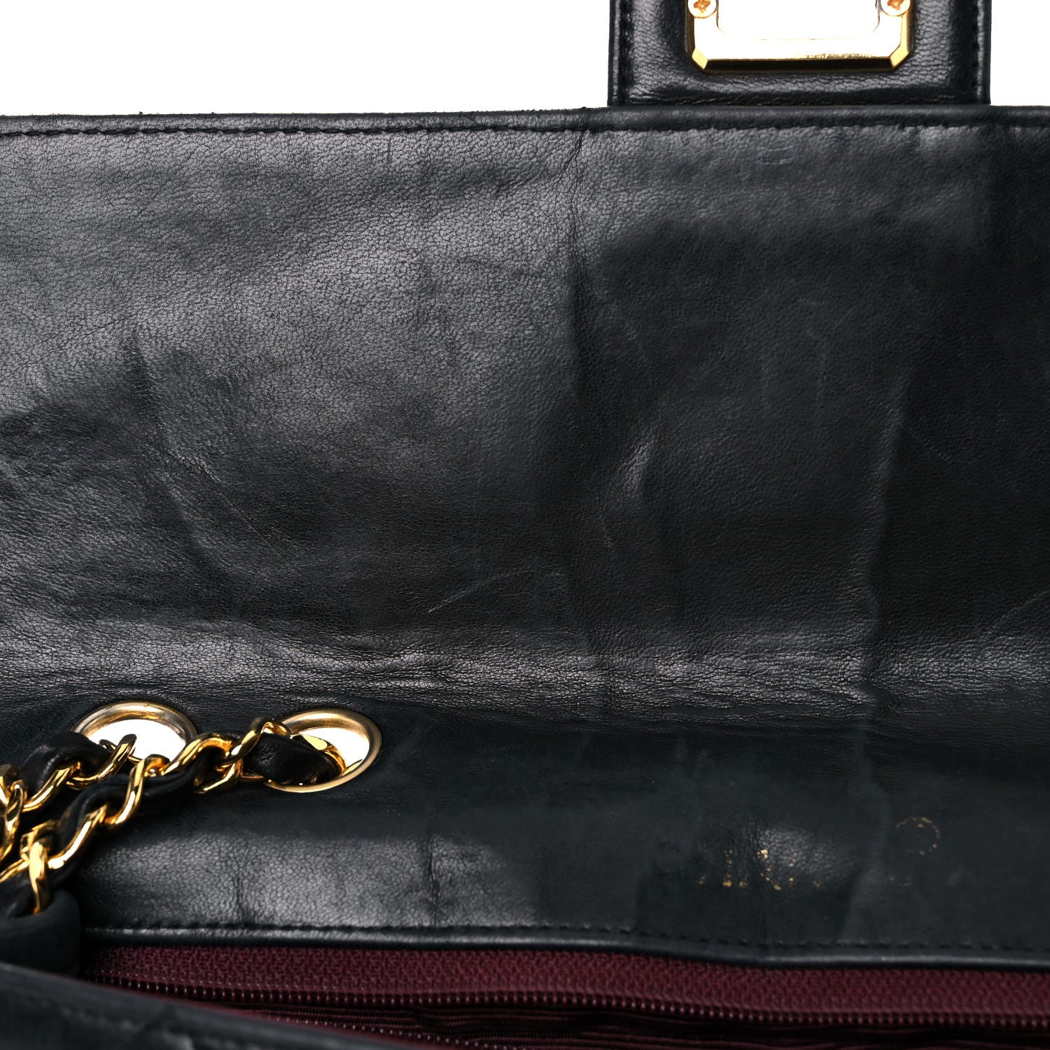 Chanel Lambskin Quilted Reissue Flap Black 15 of 25