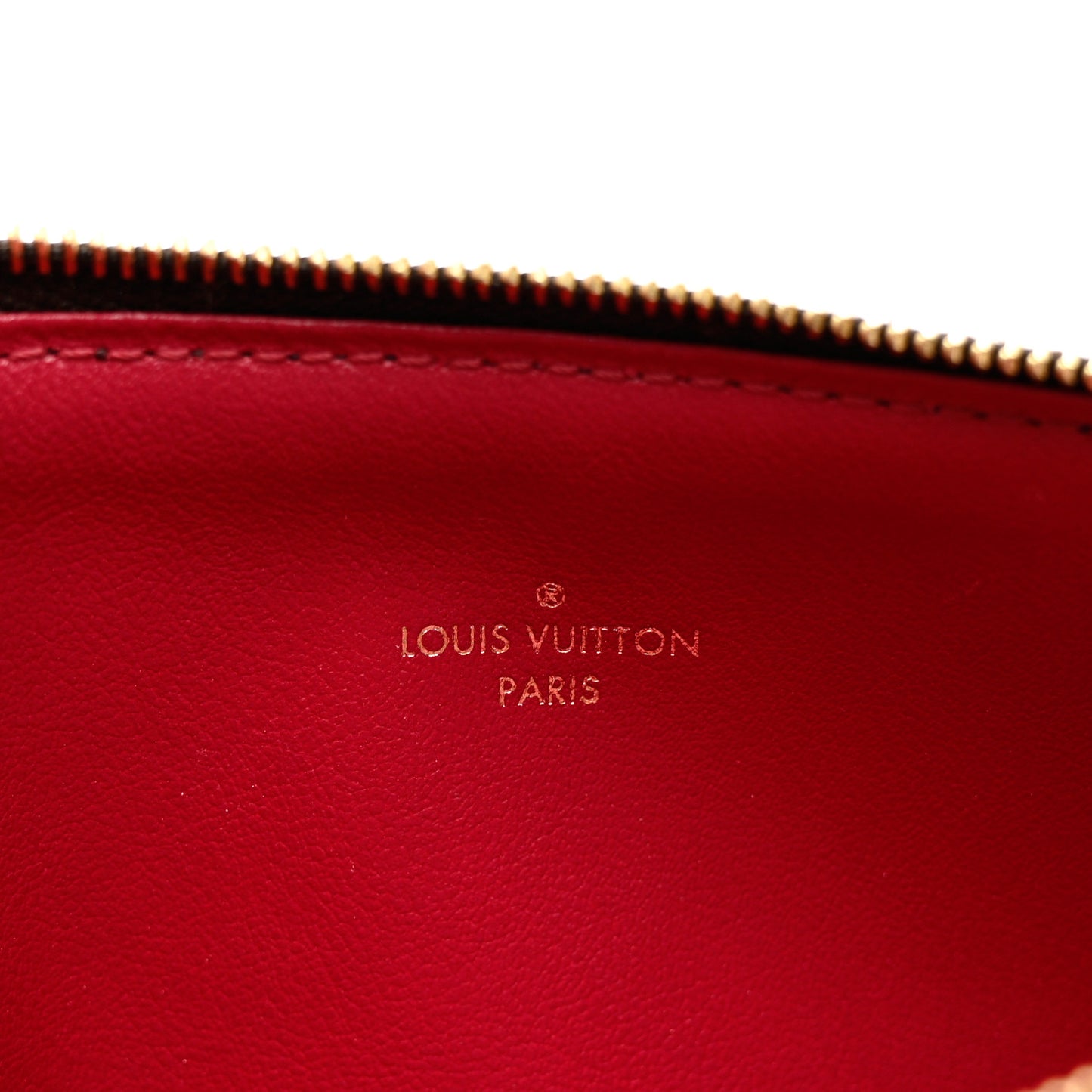 Monogram Felicie Chain Wallet Zippered Insert Fuchsia