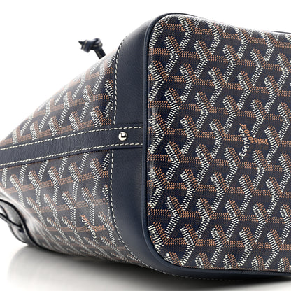 Goyard Goyardine Petit Flot Bucket Bag PM Navy 8 of 9
