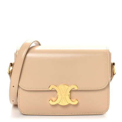 Celine Shiny Calfskin Teen Triomphe Nude 1 of 9