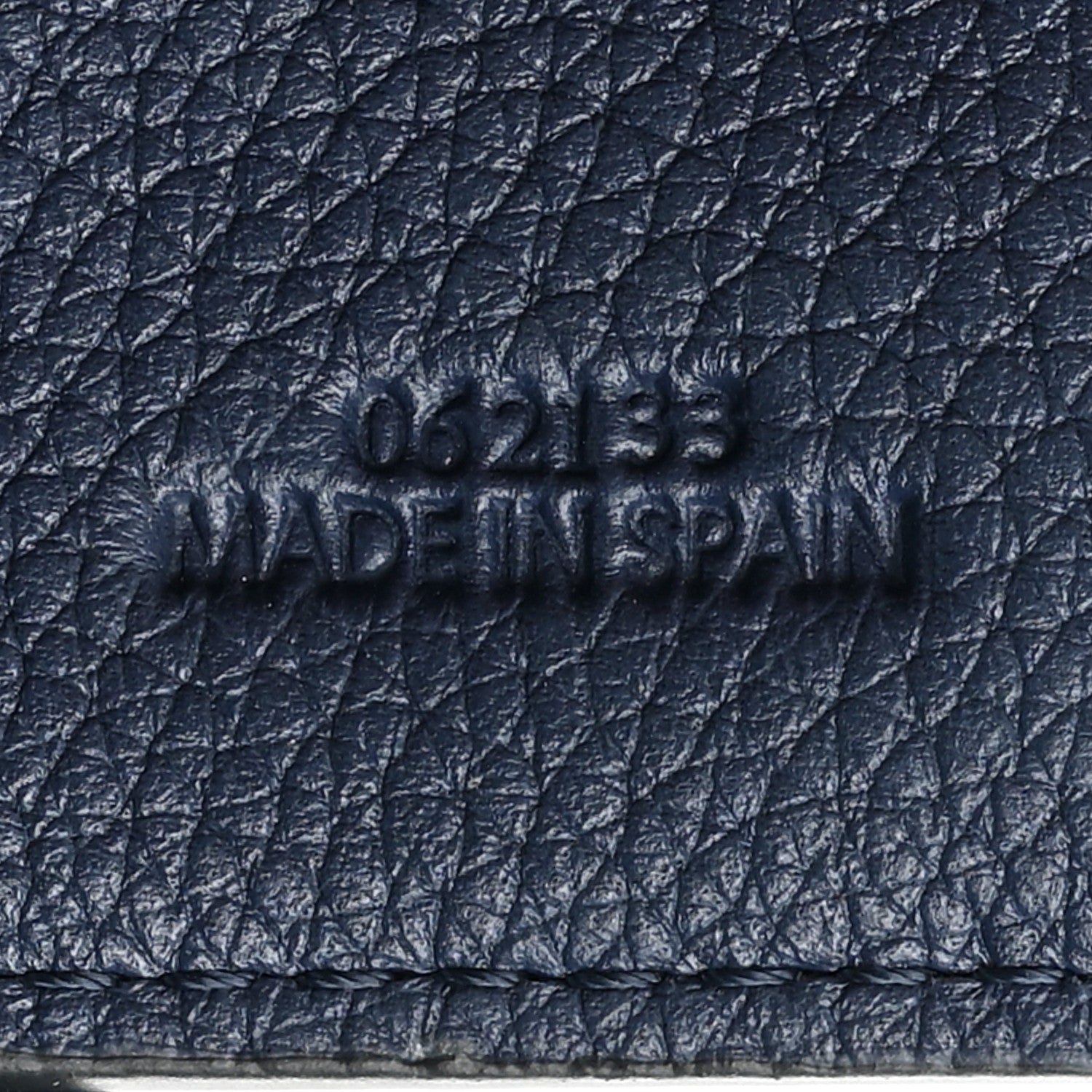 Loewe Soft Grained Calfskin Buckle Zip Tote Navy 7 of 14