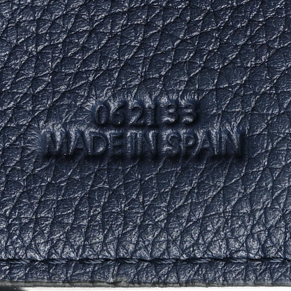 Loewe Soft Grained Calfskin Buckle Zip Tote Navy 7 of 14