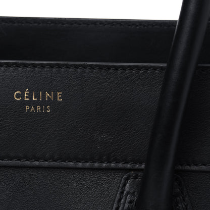 Celine Smooth Calfskin Mini Luggage Black 5 of 6