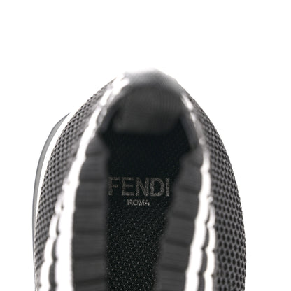 Fendi Stretch Yarn Stiff Band Rockoko Sneakers 37 Black 7 of 9