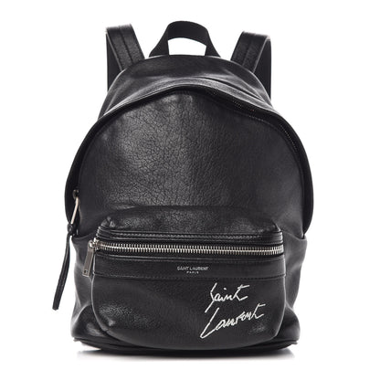 Saint Laurent Lambskin Mini Toy City Backpack Black 1 of 8