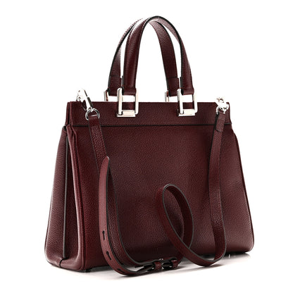 Gucci Grainy Calfskin Small Zumi Top Handle Bag Vintage Bordeaux 3 of 10