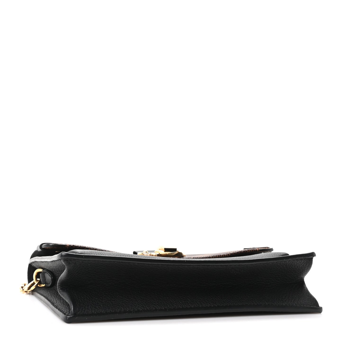 Damier Ebene Vavin Chain Wallet Black