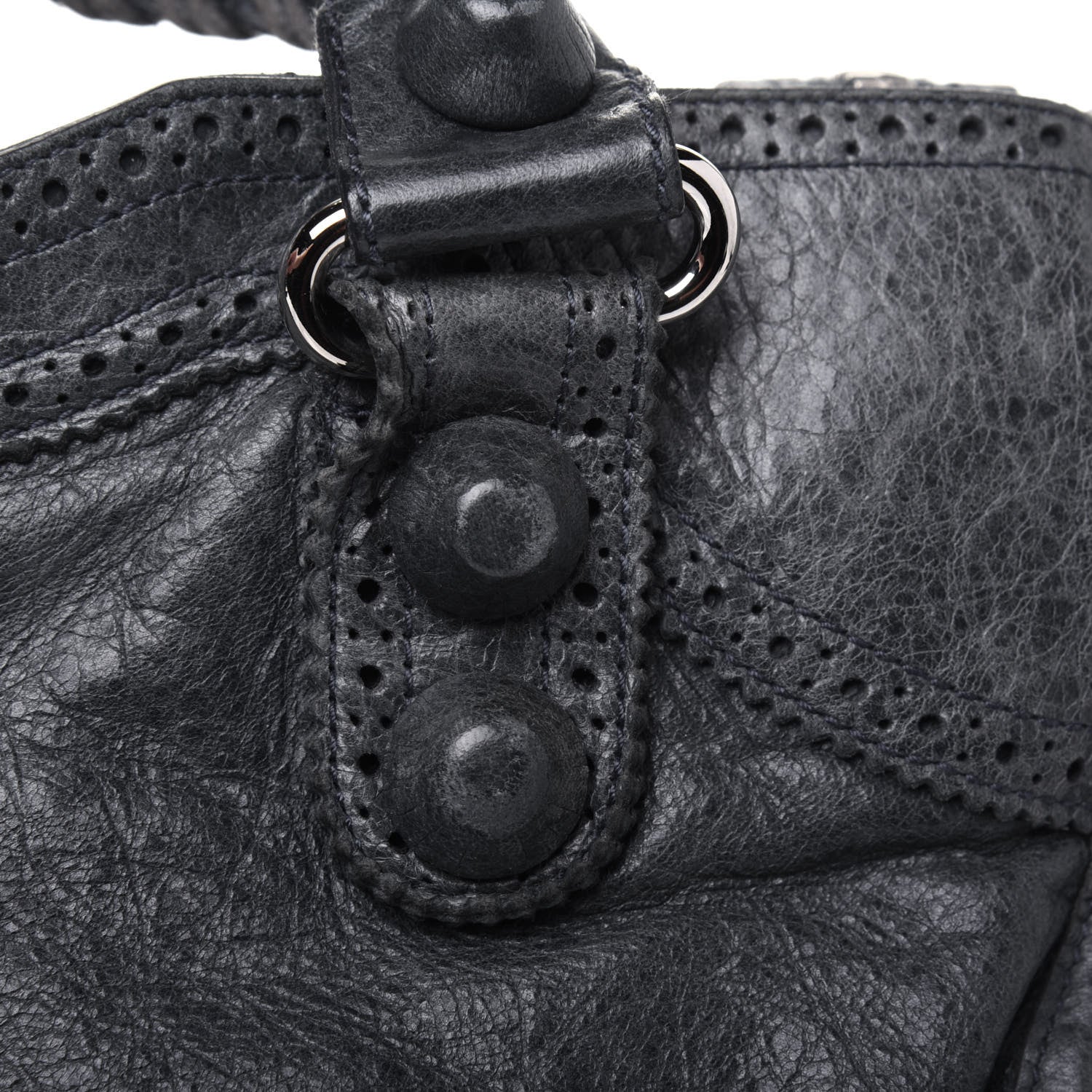 Balenciaga Agneau Giant Brogues Hardware City Anthracite 19 of 33