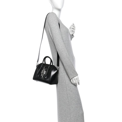 Givenchy Box Calfskin Mini Lock Antigona Shoulder Bag Black 2 of 10