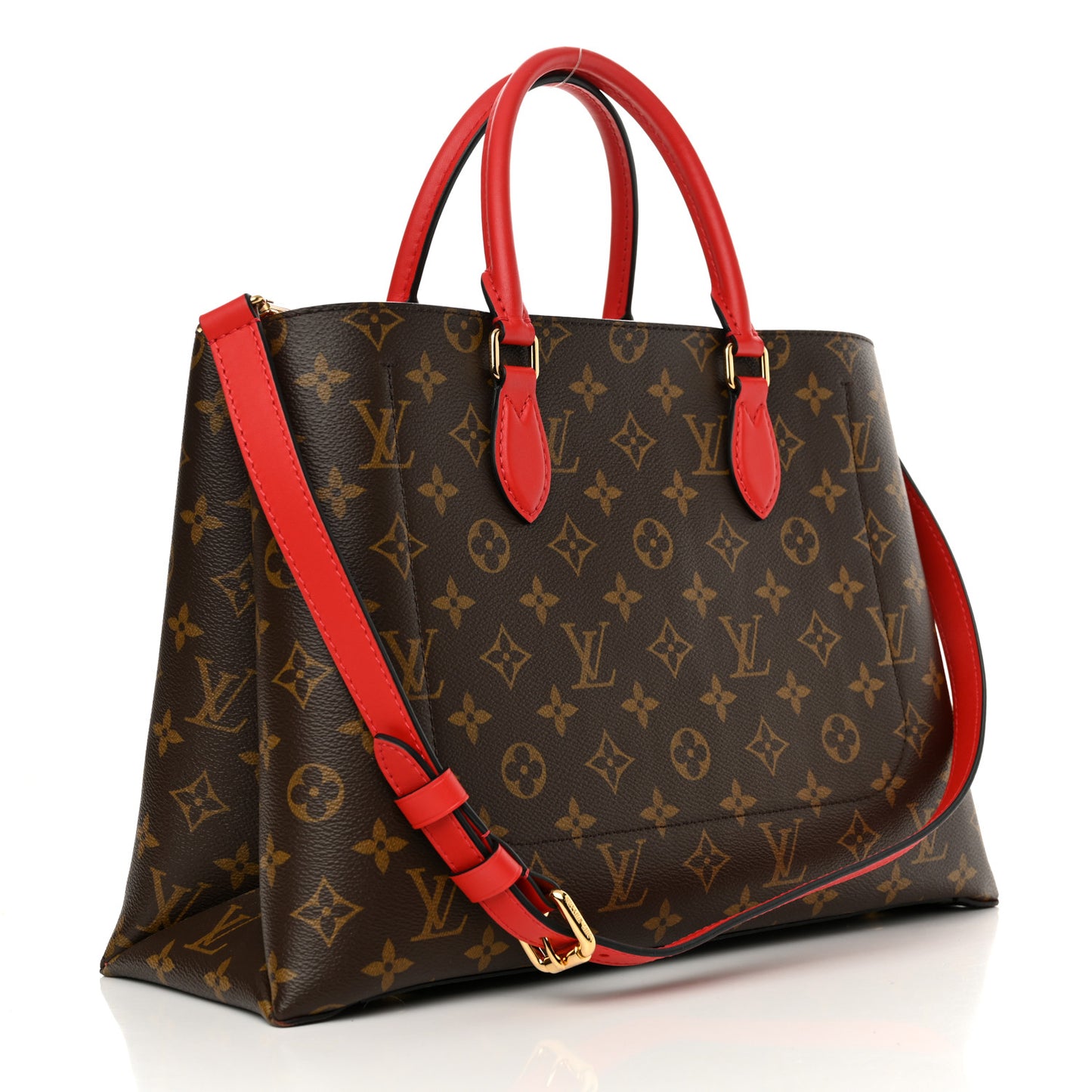 Monogram Flower Tote Coquelicot