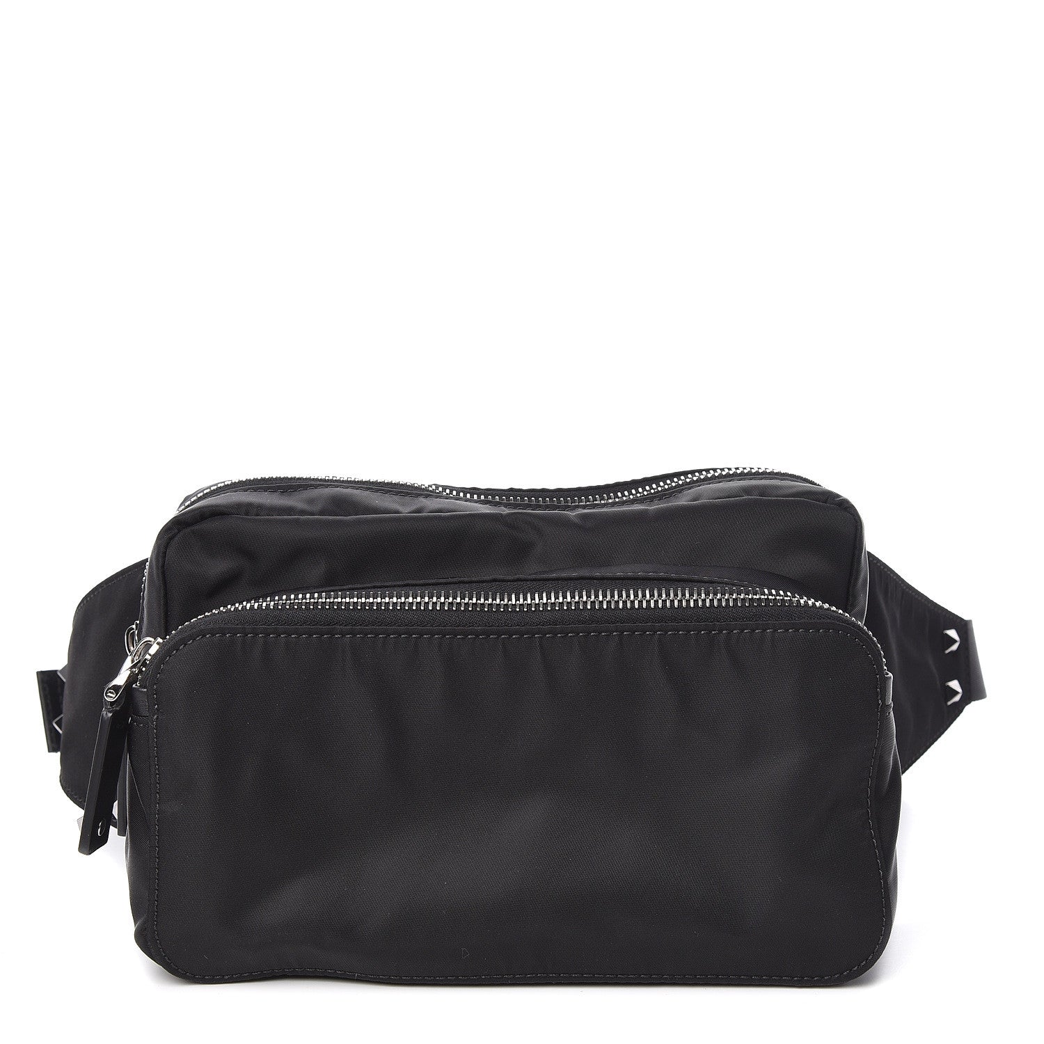 Valentino Garavani Nylon VLTN Banane Belt Bag Black 1 of 9