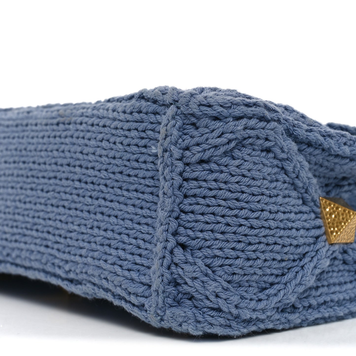 Knit Medium Roman Stud Shoulder Bag Niagara