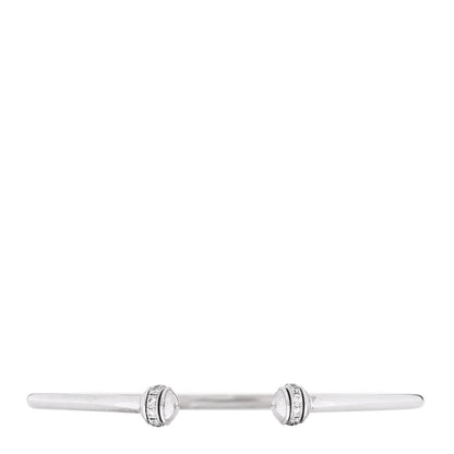 Piaget 18K White Gold Diamond Thin Possession Open Bangle Bracelet 1 of 4