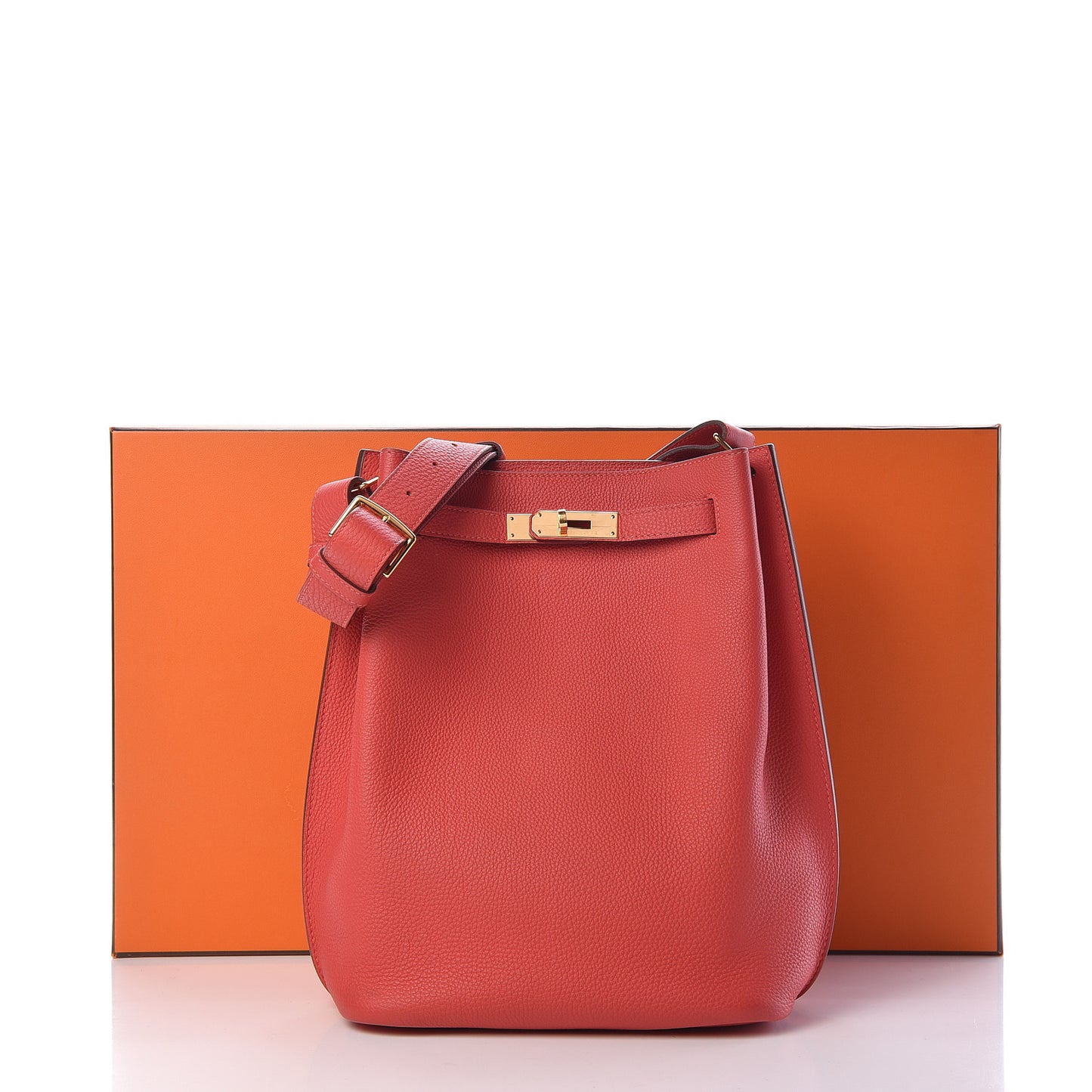 Togo So Kelly 22 Rouge Pivoine