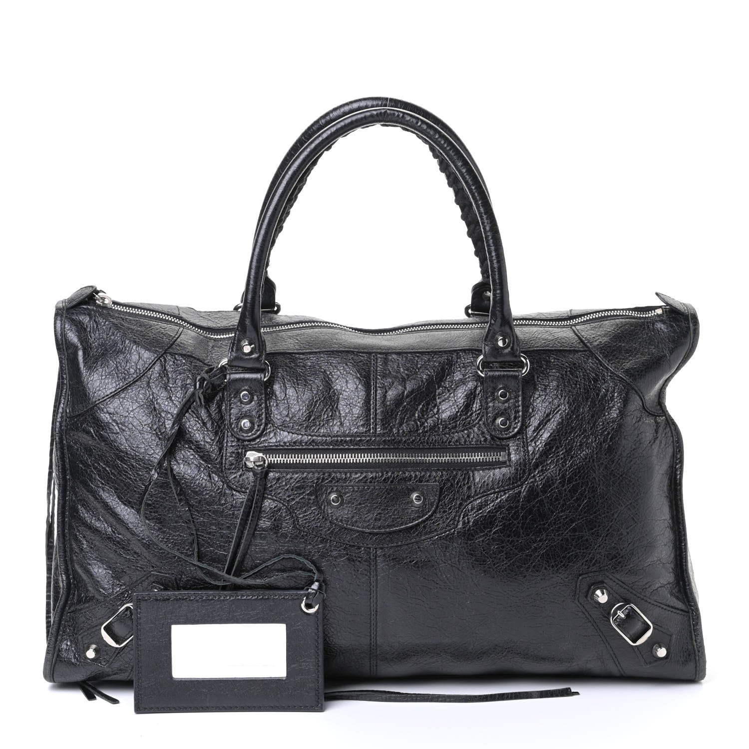 Balenciaga Agneau Classic Hardware Silver Work Black 1 of 9