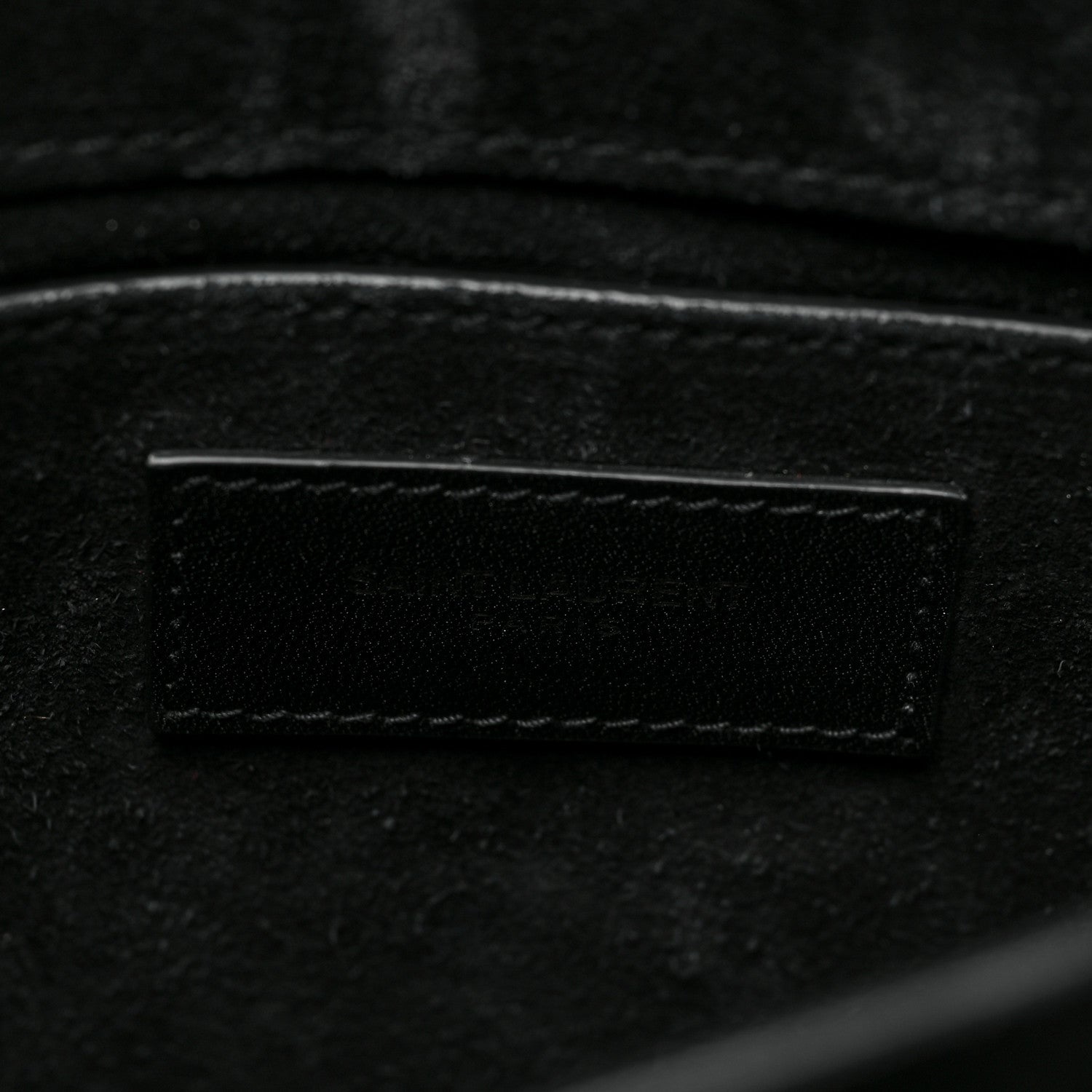 Saint Laurent Calfskin Mixed Quilted Crocodile Embossed Medium Monogram Sunset Black 6 of 8