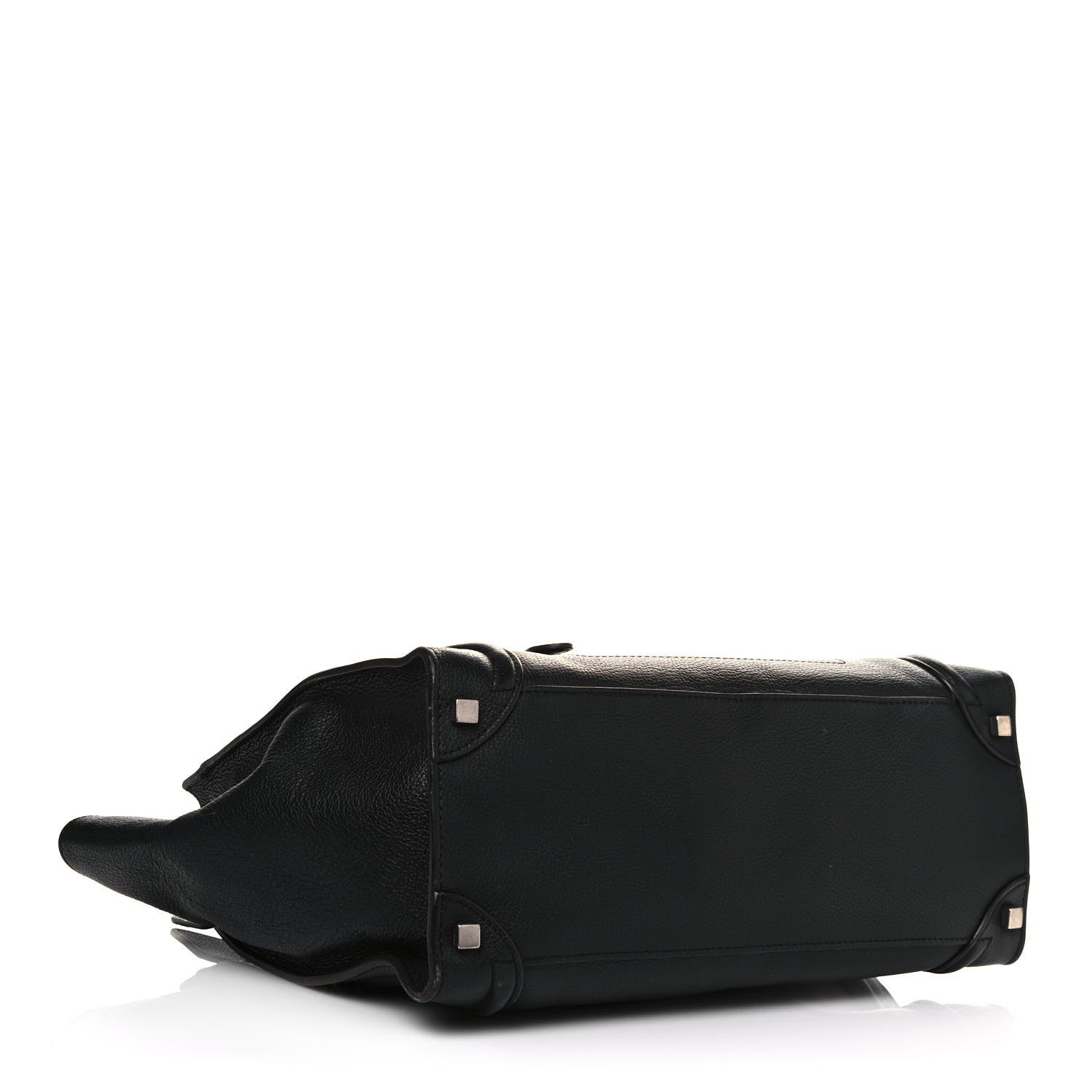 Celine Drummed Calfskin Shoulder Luggage Black 3 of 16