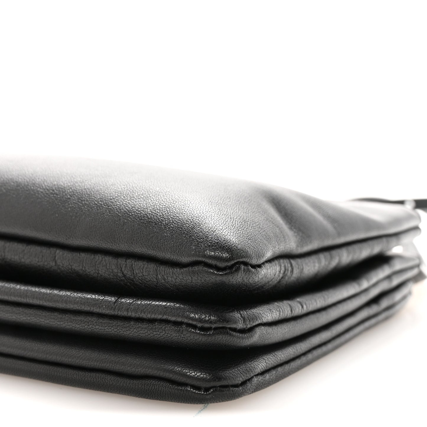 Lambskin Small Trio Crossbody Bag Black