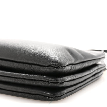 Celine Lambskin Small Trio Crossbody Bag Black 9 of 9