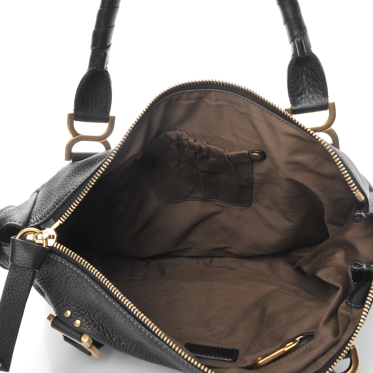 Chloe Calfskin Large Marcie Satchel Black 5 of 7
