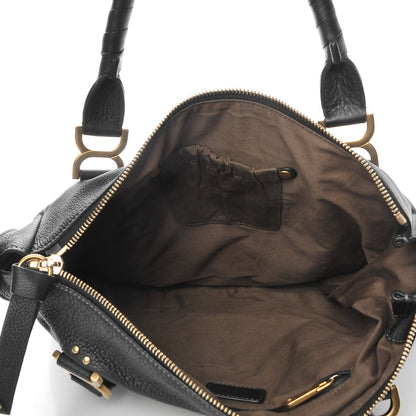 Chloe Calfskin Large Marcie Satchel Black 5 of 7