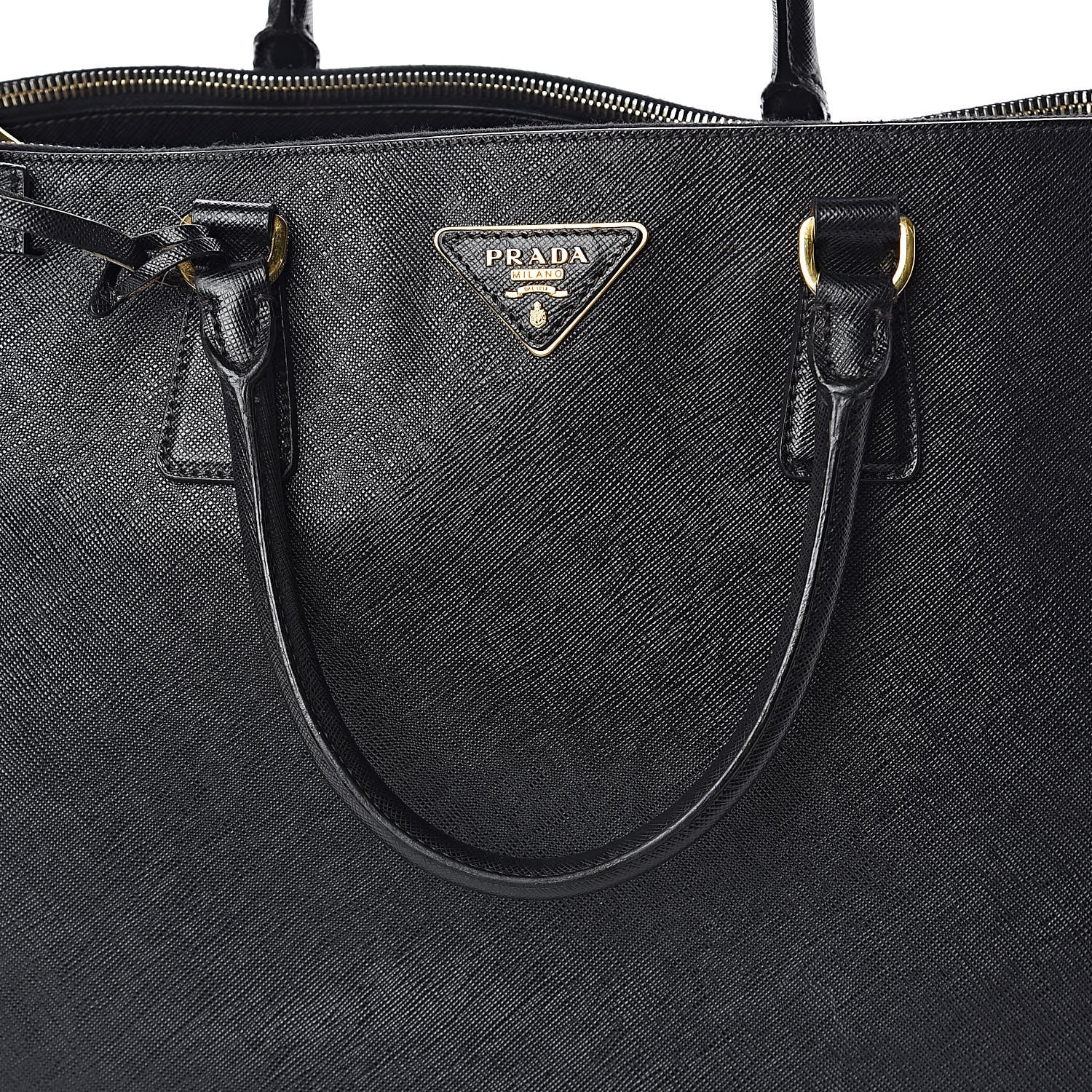 Prada Saffiano Lux Extra Large Galleria Double Zip Tote Black 18 of 26