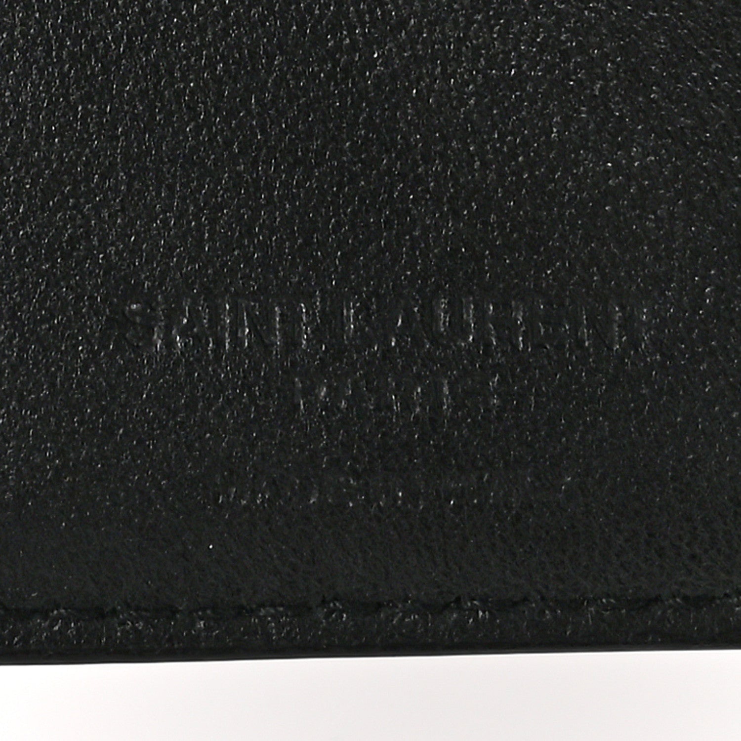 Saint Laurent Grain De Poudre Tiny Tri Fold Wallet Black 6 of 6