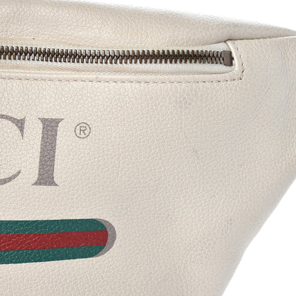 Gucci Grained Calfskin Logo Belt Bag White 13 of 13
